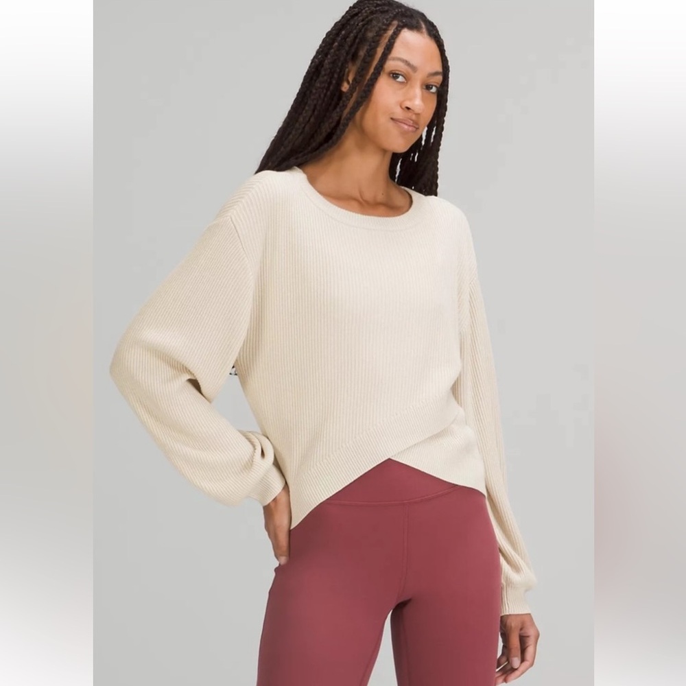 Lululemon Reversible Crossover Merino Wool Sweater